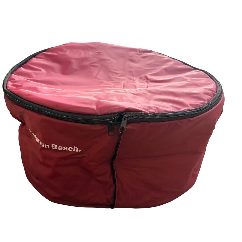 Hamilton Beach Insulated Slow Cooker Crock Carrying Case Caddy Travel Bag